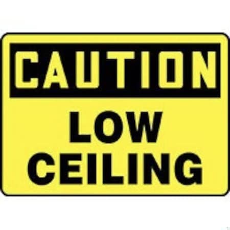 Accuform BILINGUAL OSHA CAUTION SAFETY SIGN LOW MADC844VA